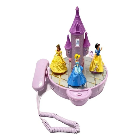 Disney Princess Castle Animated Telephone Action Rings  Works Landline - Picture 1 of 10